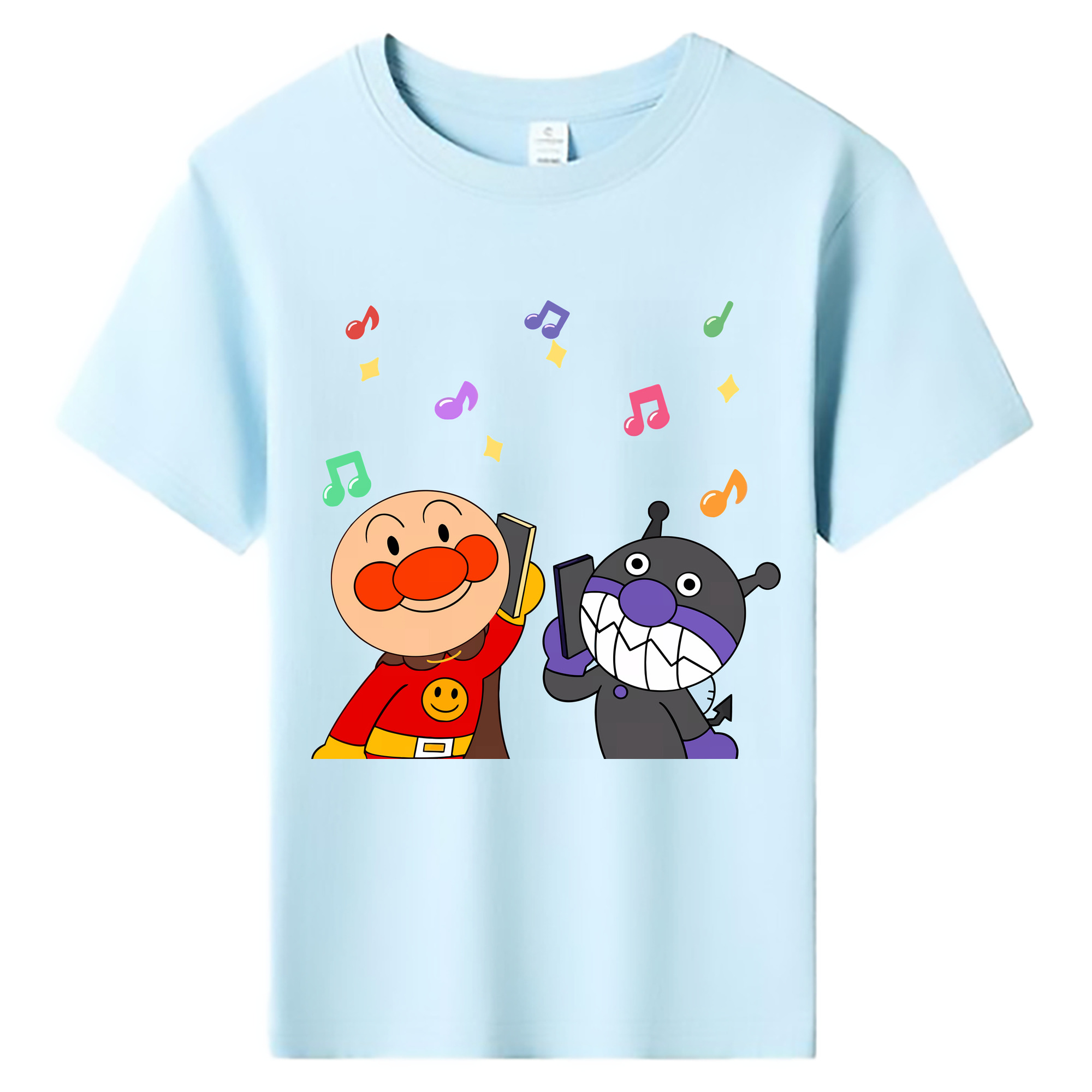 （画像用） アンパンマン Anpanman 綿100％キッズTシャツ（フロントプリント）
